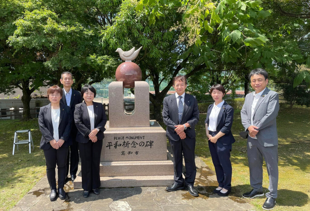 高知市平和祈念式　高知市議会議員　ふじき真由美